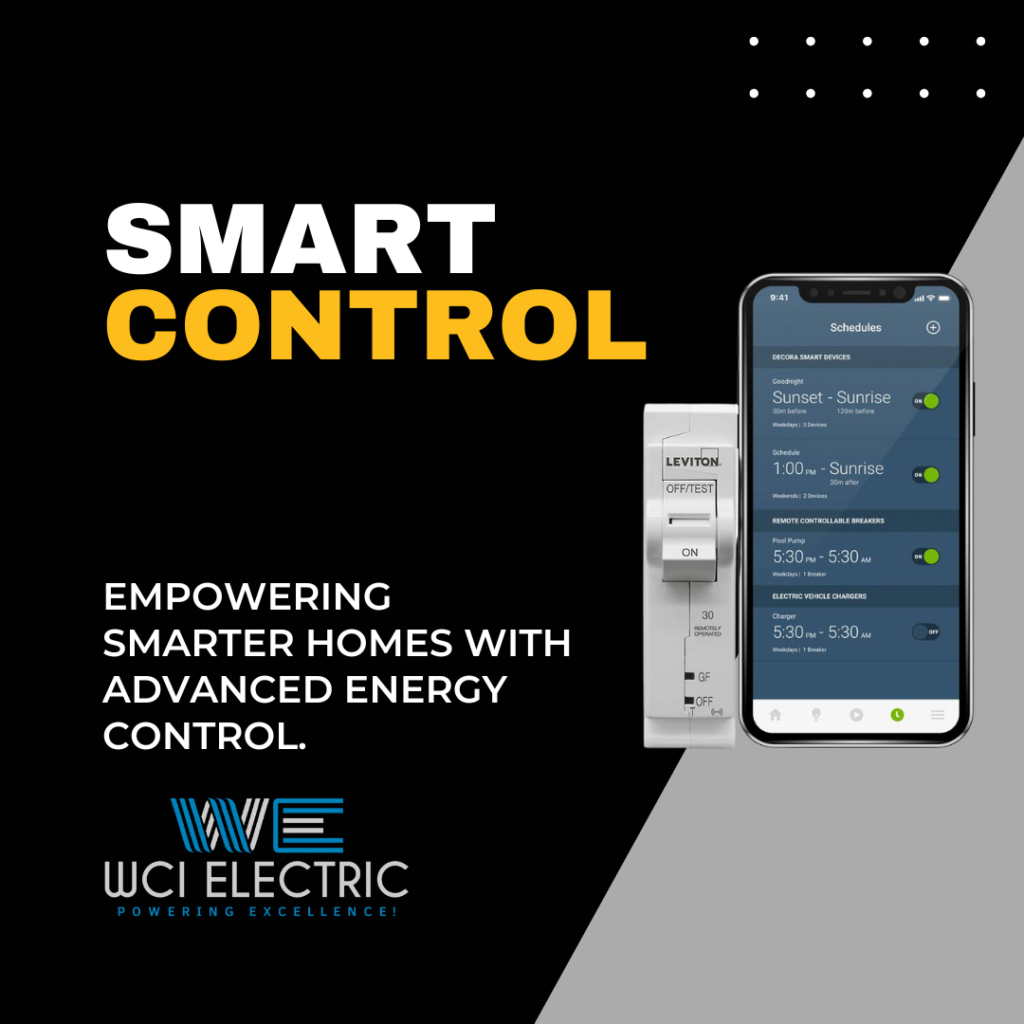 Leviton Smart Load Center showcasing advanced energy monitoring and control features